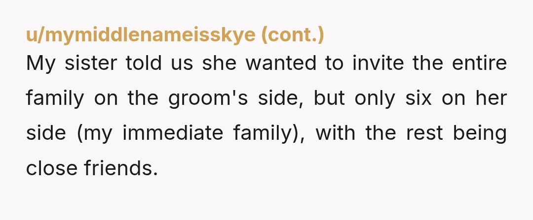 u/Aggressive_Ad_5454
Are you going to intervene? Or let this play out?
Keep in mind that wedding professionals have seen it all.