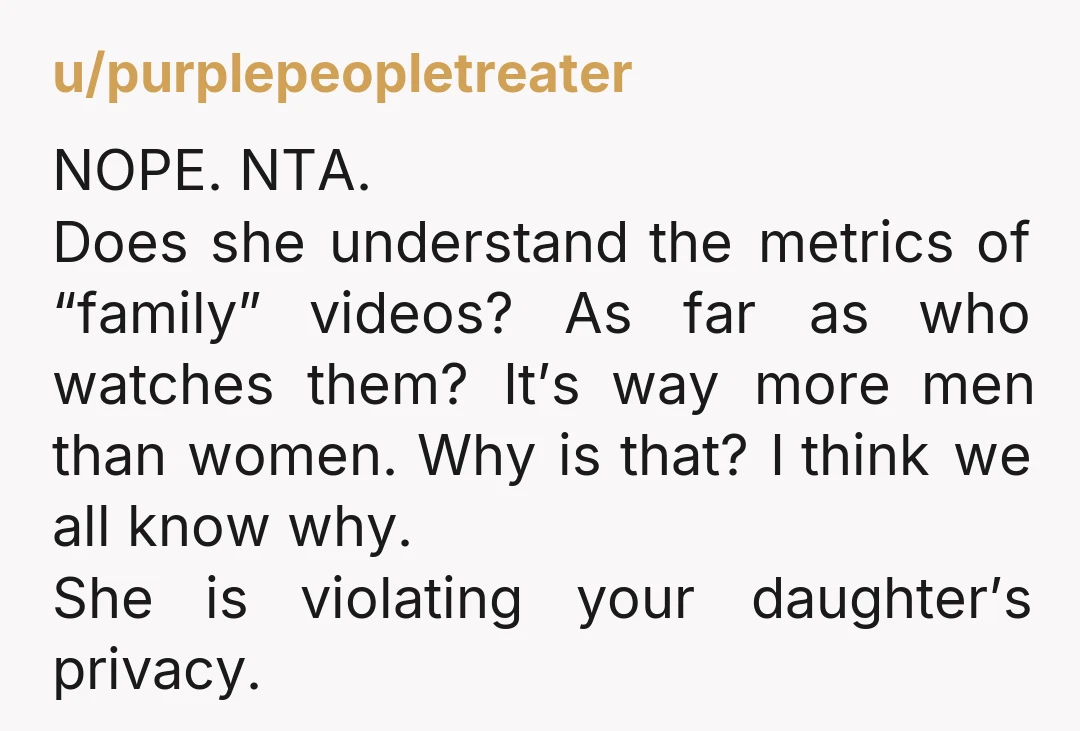 u/Riyokosan NTA. S is a minor. She is not allowed to share anything about her without both of your conscent. And most people do not post everything online, otherwise the...