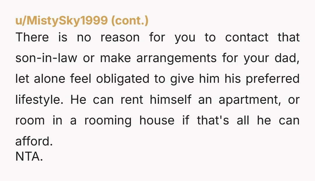 u/Teamtunafish NTA. He's spent his whole life on him him him, so now he can sort out himself self self. You owe him nothing.