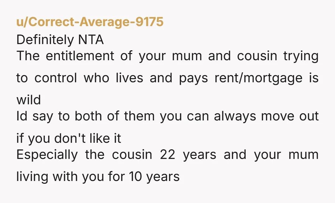 u/Defiant_Youth_8912 Imo the real question is how well do you know the guy? Do you trust him ground your mom and cousin? Its going to be a big adjustment for...