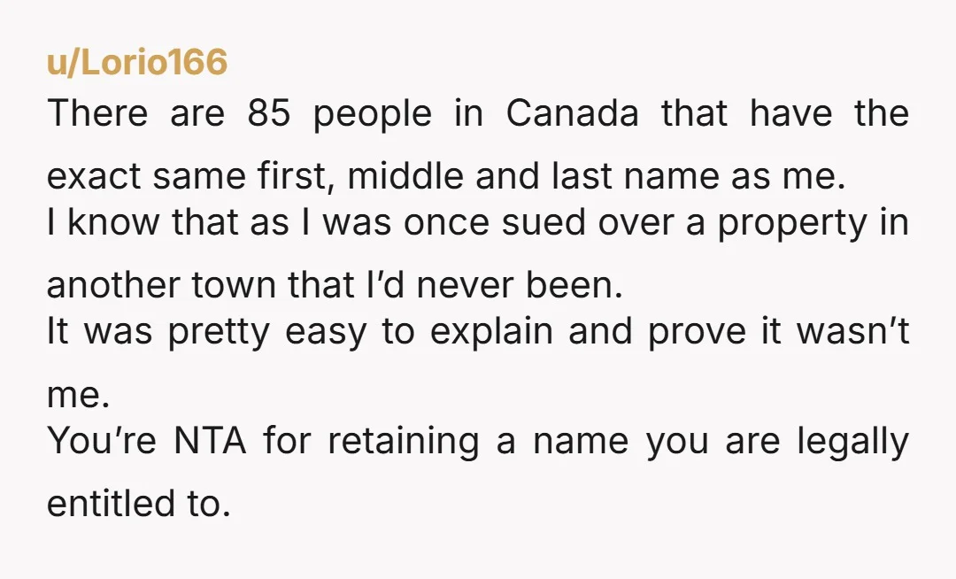 u/Beneficial_Test_5917 I'm more curious about his thought when she told him her name the first time they met. (''It's Groundhog Day.'') NTA of course.