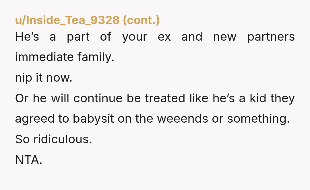 u/Objective-Pound2185 NTA. He's still responsible for his existing child, even if that child is sick. If this is his custody time he gets to take his child. If your son...