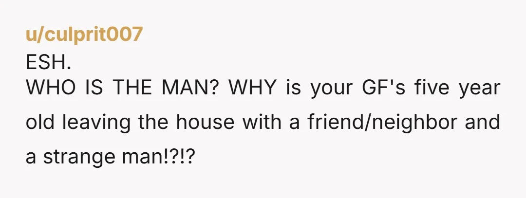 u/Nanabanafofana NTA. On top of everything everyone else has said, she left the door unlocked. How stupid can you be? You could’ve walked into a burglary because THE DOOR WAS...