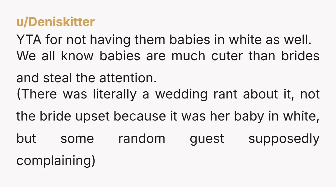 u/WindhoverInkwell YTA, obviously you’re a narcissist who is taking the spotlight away from her 🙄