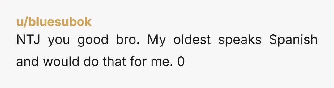 u/cassowary32
NTJ.
What did the girlfriend do while her mother was spitting all that venom? Did she react at all? Tell her to be quiet?