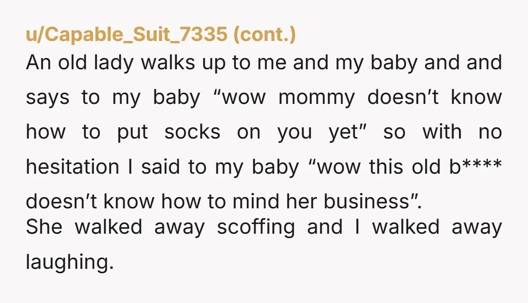 u/EyeAmAnAdult NAH. She thought she was being funny with the TV comment, you (and me admittedly) thought you were being funny with the d*** comment. She’s prob just one of...