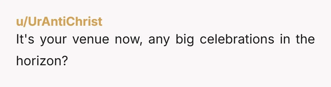 u/SuspiciousAssist2 NTA She should be the one paying the venue. Go back and review her contract from the venue, most places allow cancellation but they keep the deposit, especially if...