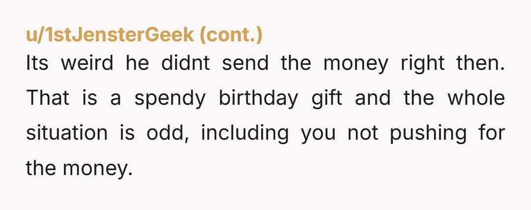 u/abolitonbb Idk if you can still return it, but if you can, and you can't afford it right now- do it. If you keep it, it's better that he didn't...