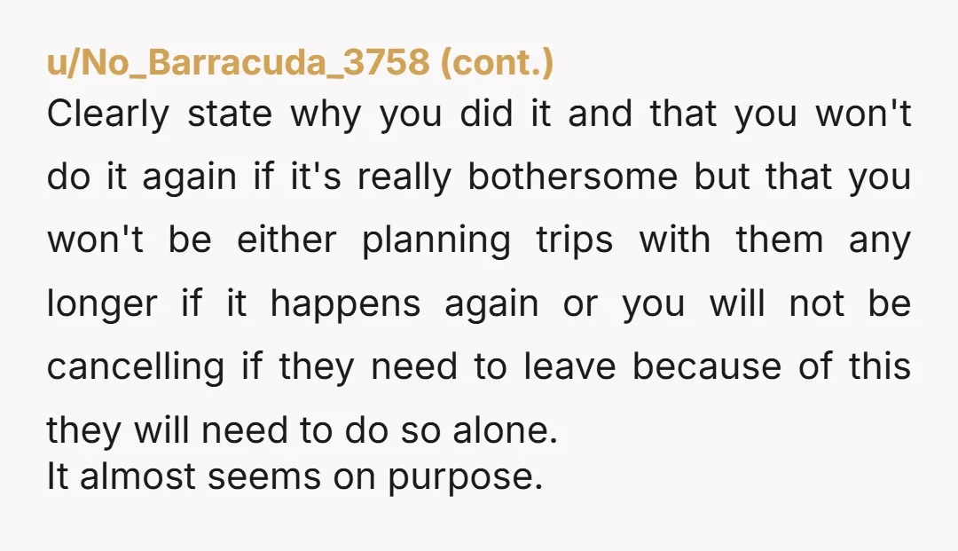 u/TresWhat NTA but sometime when it’s low stakes can you have a kind and loving conversation with her about this? Her dietary choices impact you when you’re doing an activity...
