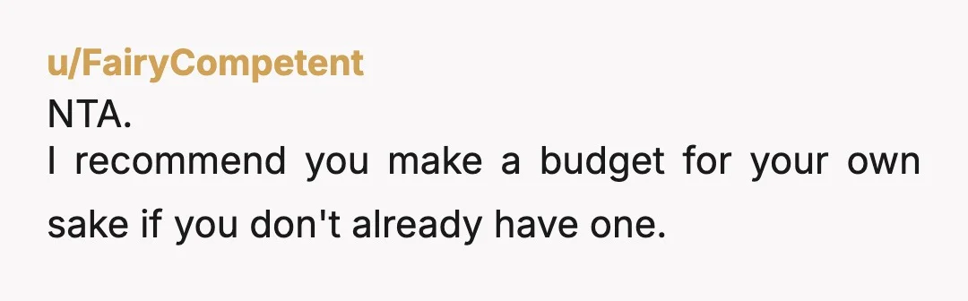 u/HawthorneUK
NTA.
How much access has she given you to all of her accounts?