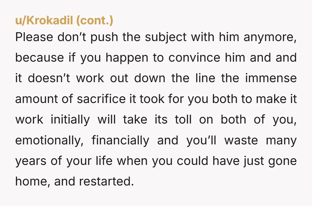 u/Wide-Breadfruit-7234 Forget about being in contact. It will only make you worse. You will have some hope that you will be together again, but nothing will come of it. As...