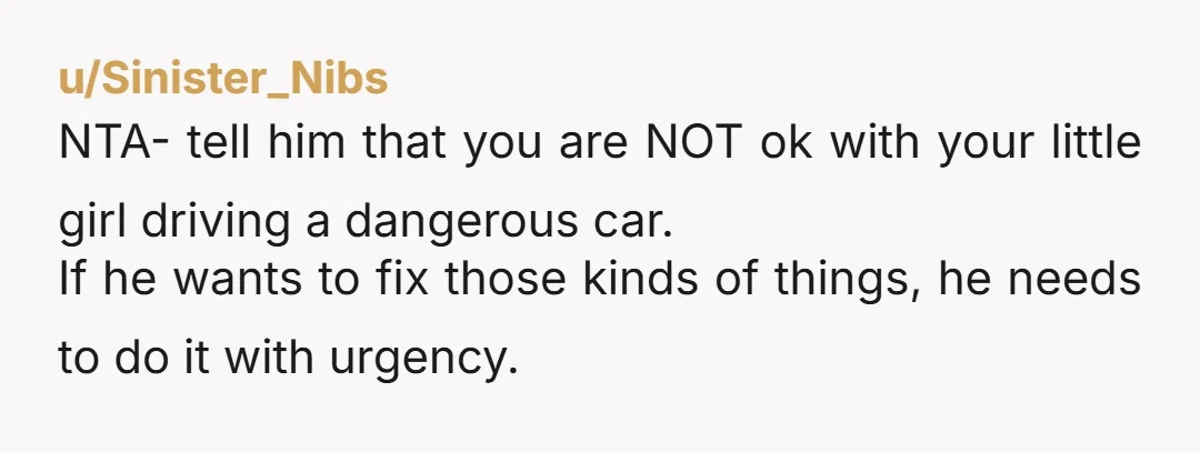 u/Intelligent-Panda-33 Uh hell no. If my daughter has an issue and it's staring me in the face then as her parents were going to fix it. The boyfriend sounds like...