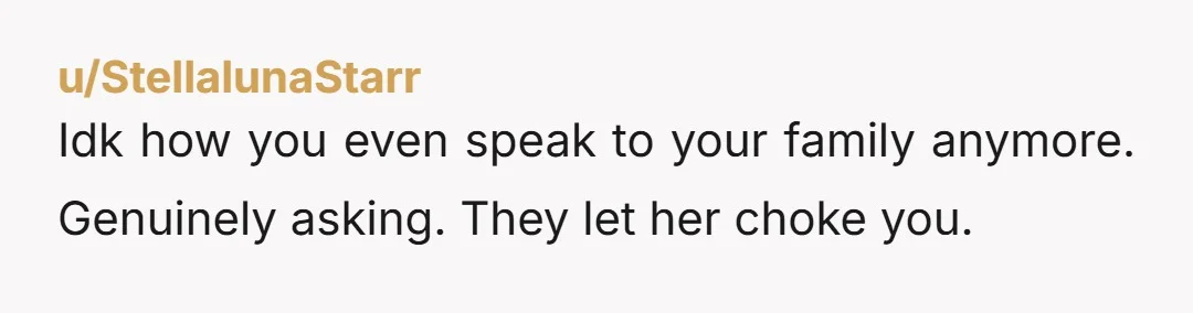 u/Particular_Disk_9904 I really hope you are working towards leaving your moms house as soon as possible. Is suspect she willl eventually still allow your psychotic SIl in the house.