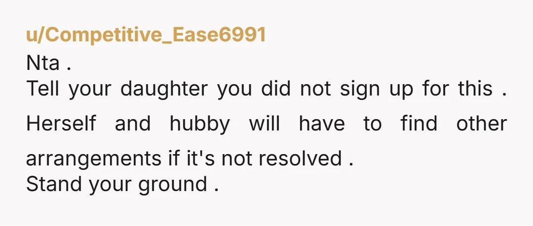 u/KitchenDickk My response would be, "That doesn't work for me." No sorry, no explanation, just those 5 words. You don't owe anyone an explanation. It doesn't work for you. Period....