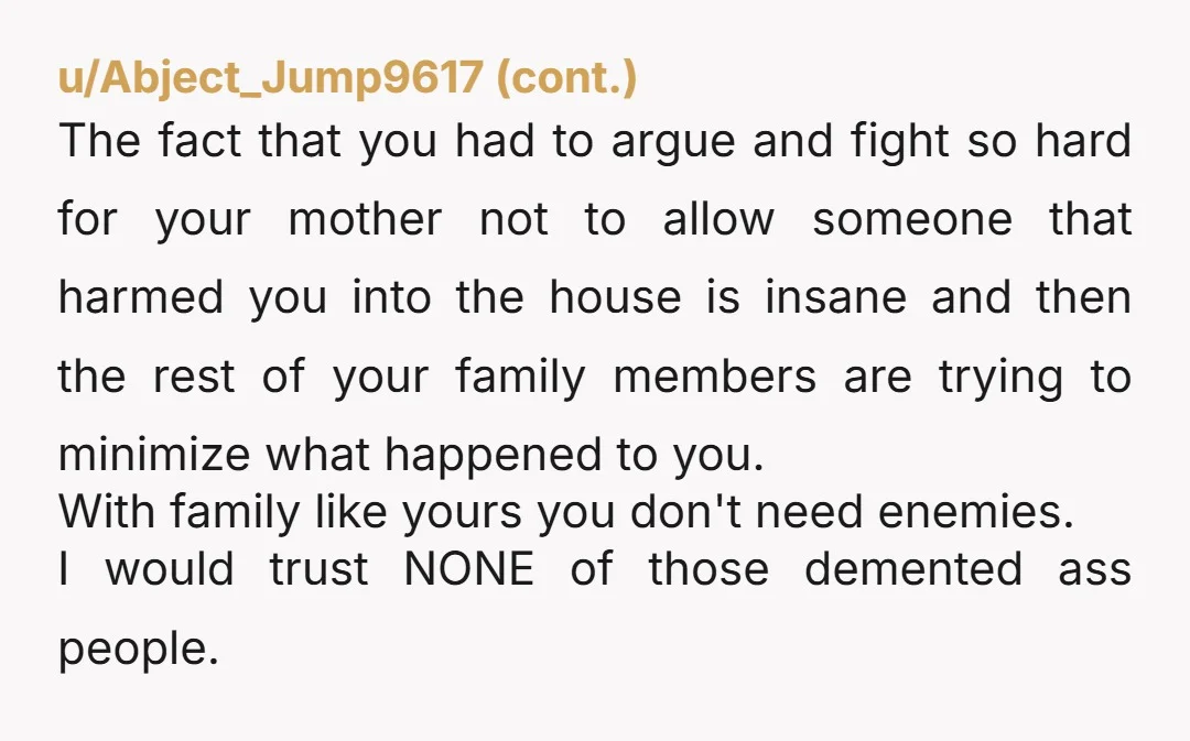 u/hedwigflysagain Talk to a lawyer. Find out if you can still press charges. In many states in the US , many states have no statue of limitations on attempted unaliving.Tell...