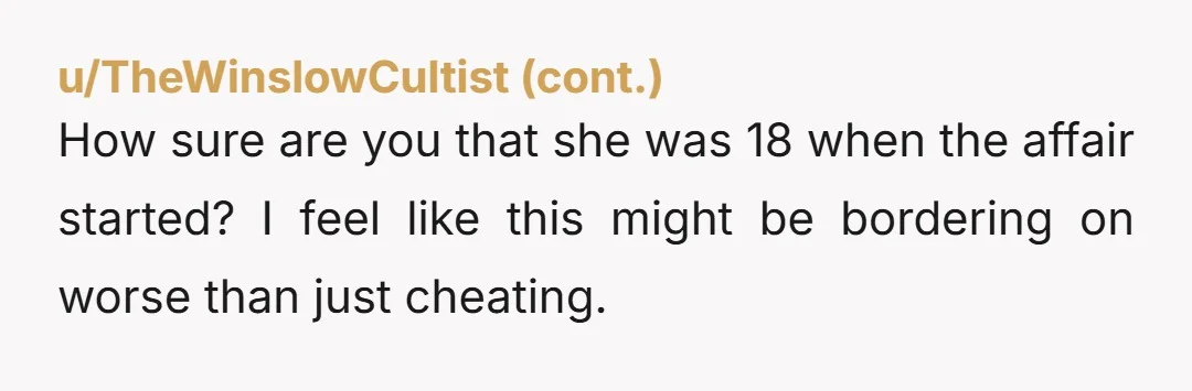 u/Mountain-Paper-8420 Gotta love the narcissist victim. 🙄 His own actions and choices caused the end of his marriage. Now he's sending flying monkeys to harass OP. So NOT the AH!!!