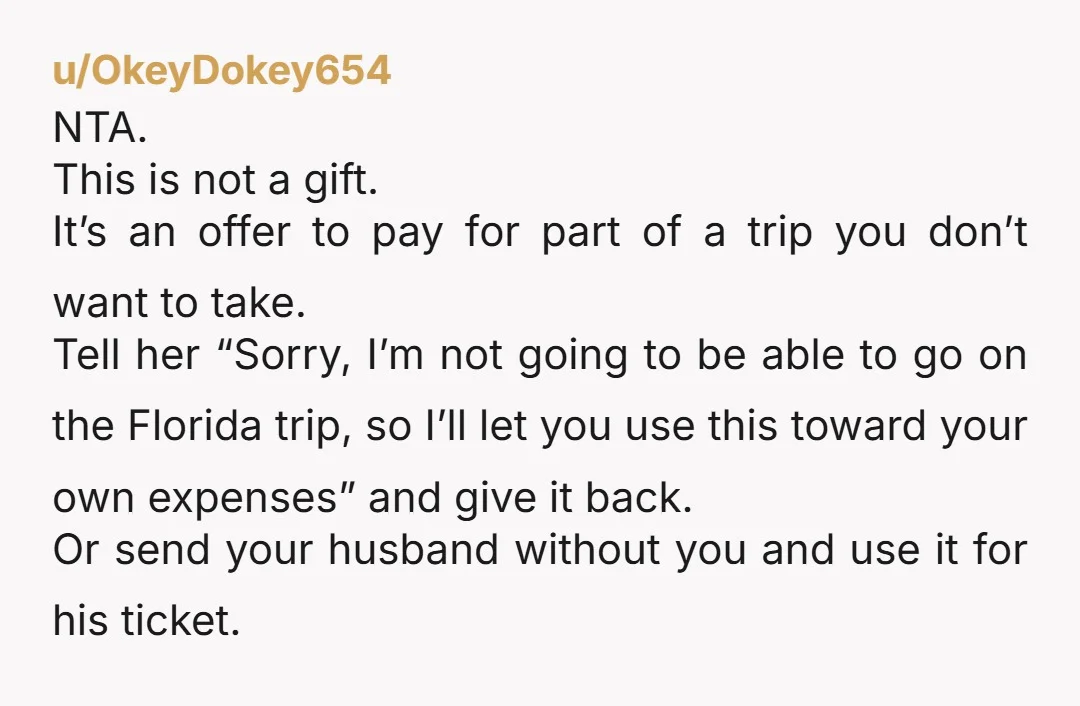 u/celticmusebooks Also, Disney isn't necessarily a "childish activity" and you're coming off a bit judgmental with that comment so work on that attitude before declining the trip. It does sound...