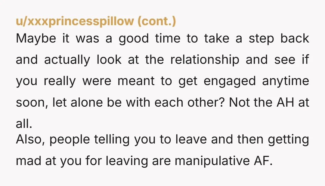 u/Short_Vegetable206 NTA. you asked her to join. she refused. then she broke up when you tried to cool down?