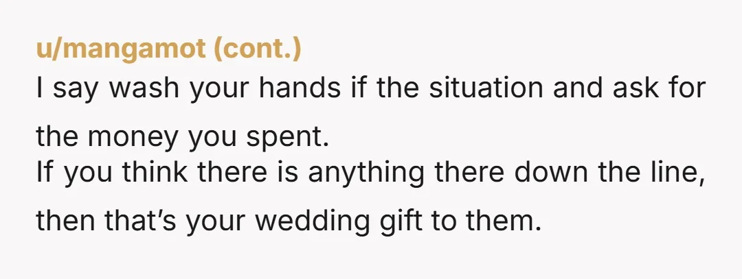u/AspectNo1992 Dude, please read between the lines. They have gone back on their word with every step. You're really kind for keeping your word by making all this stuff, and...