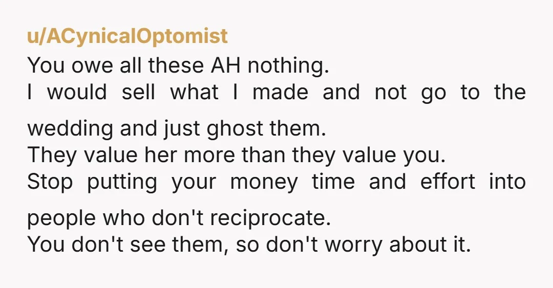 u/YakElectronic6713
Personally, I don't think any of those people deserves your creations.