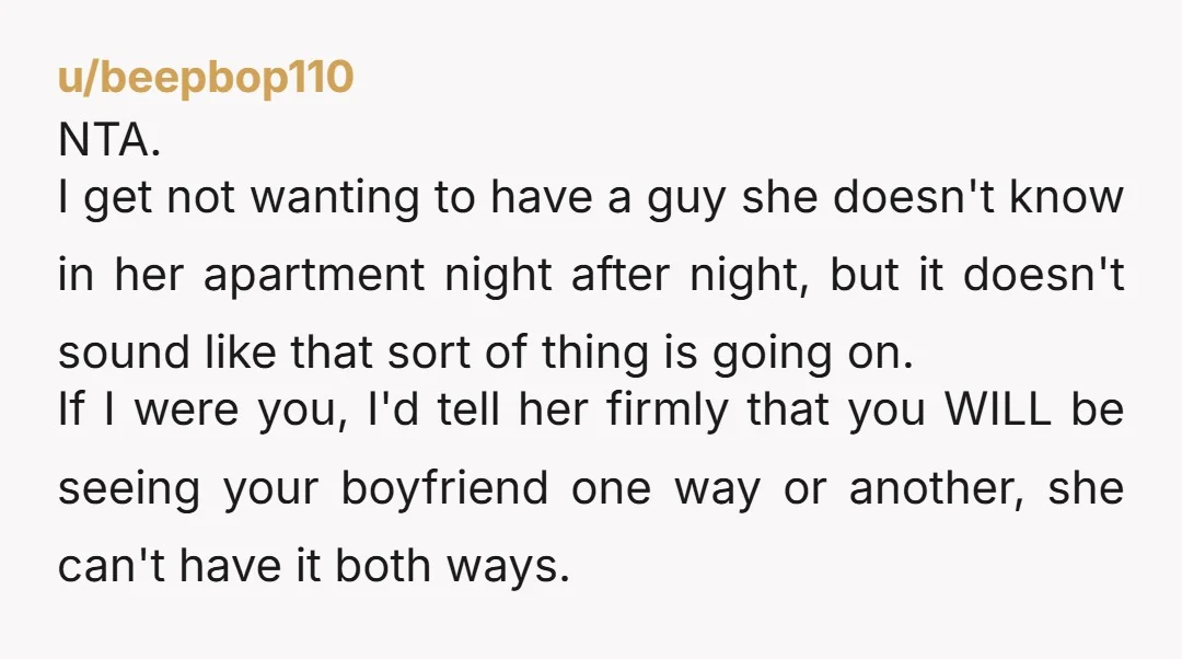 u/BoysenberryJellyfish NTA Your mother is an adult and has to start acting like one, not like a spoiled teenager. It's not fair that you're being treated like this in your...