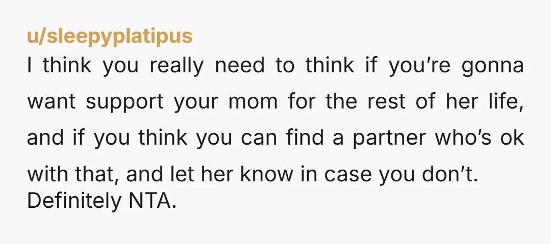 u/desertboots Gurl. You are not responsible for her. You have saddled yourself to parent your mother for tge next 30-50 years. This is unhealthy. Get her into social services, etc....