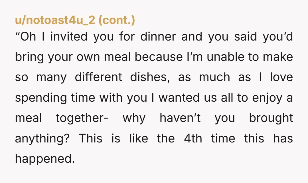 u/AccidentOk5240 Is this some weird propaganda? Just set out some chips and dip. It’s not that fuckin serious. 