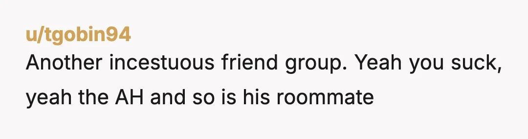 u/Extension-Nebula-235
The amount of times "permission" was used in this post made me vomit.
