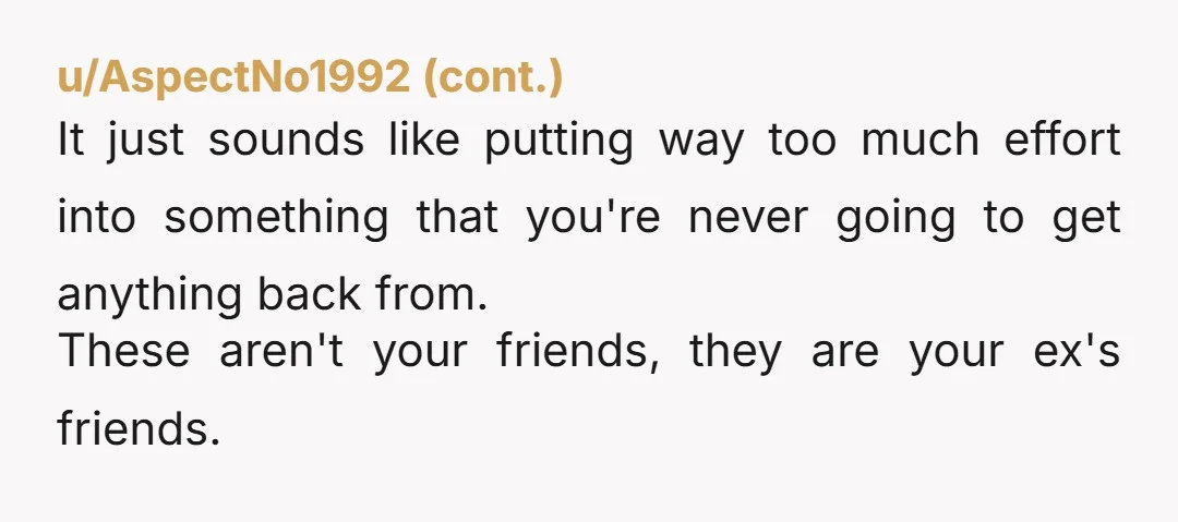 u/Uninteresting_Vagina Groomsmen go to the bachelor party. You're being used for your creative work, and these people are not your friends. I would personally bow out, rather than be exposed...