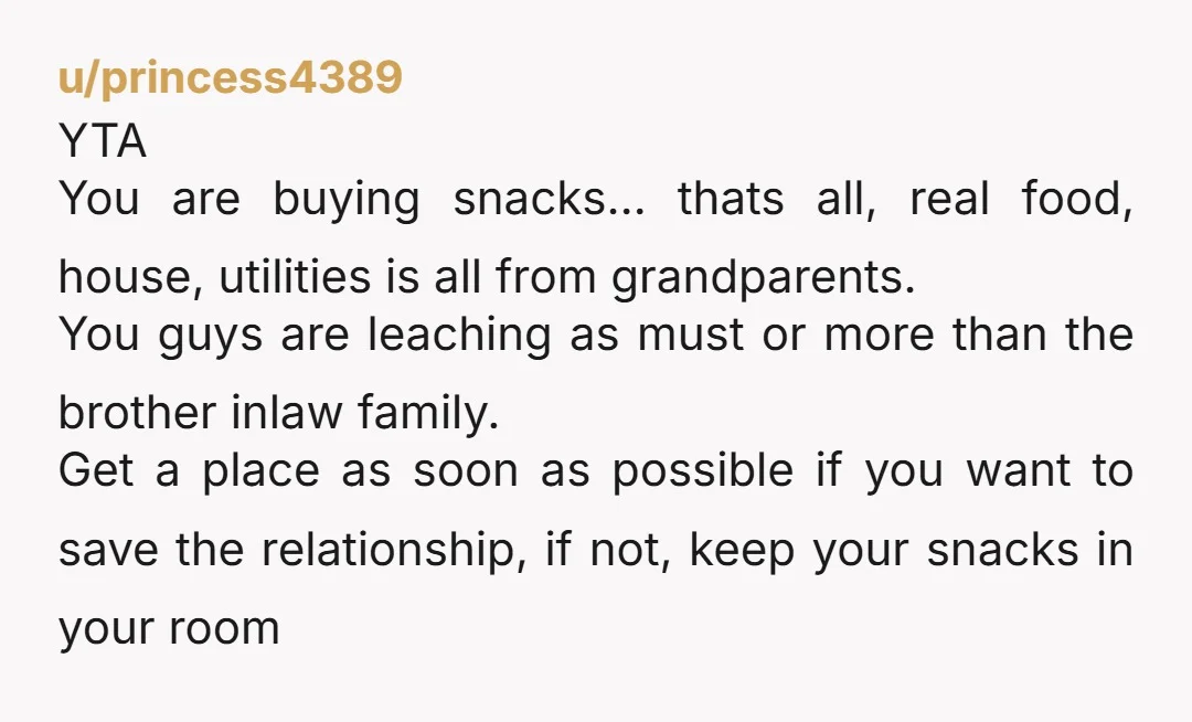 u/Silent_Tangerine_232 YTA. Is your child getting fed when you aren’t paying for all the other meals? Yes. So basically your food stamps aren’t yours alone, they are contribution to the...