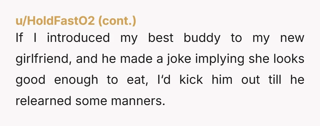 u/SQ_Madriel Did he give her an ultimatum though?  You report he said HE didn't want to meet your again.  Not that he wants her to never talk to you, but...