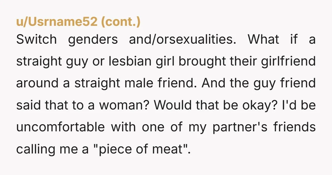 , add the fact that I’m gay AF - we don’t have any filter when we are together How exactly does being gay mean you don’t have a filter? I...