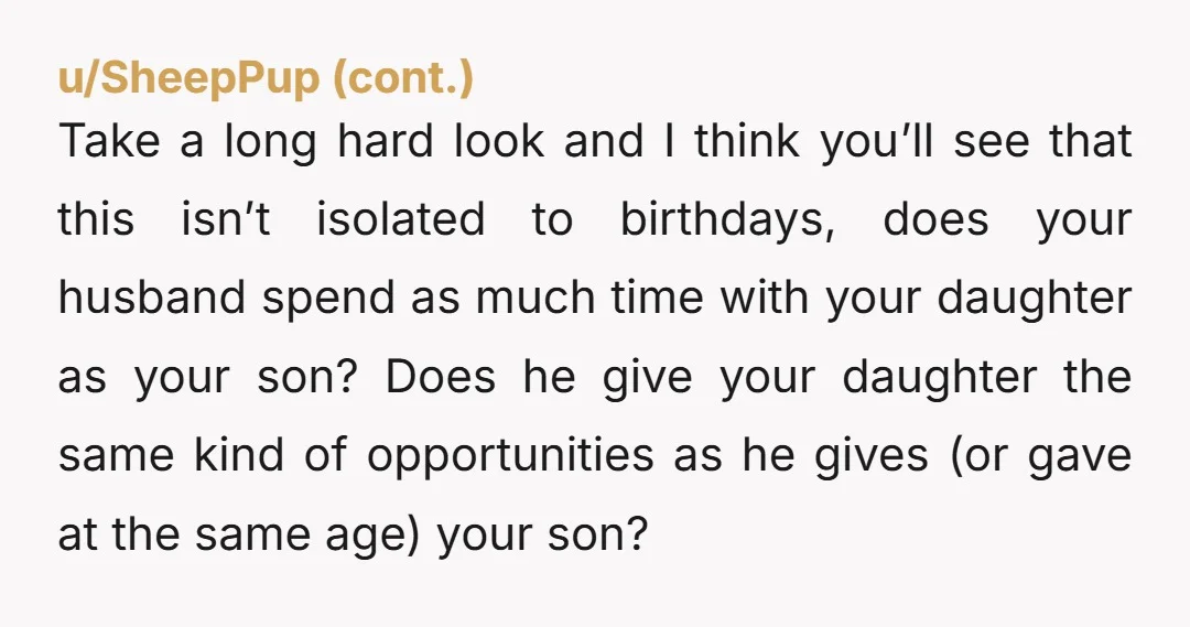 u/Devri30 YTA. Your daughter will definitely notice. You can literally make up your own rules and give your daughter a similar sort of celebration with streamers and balloons. Your husband...