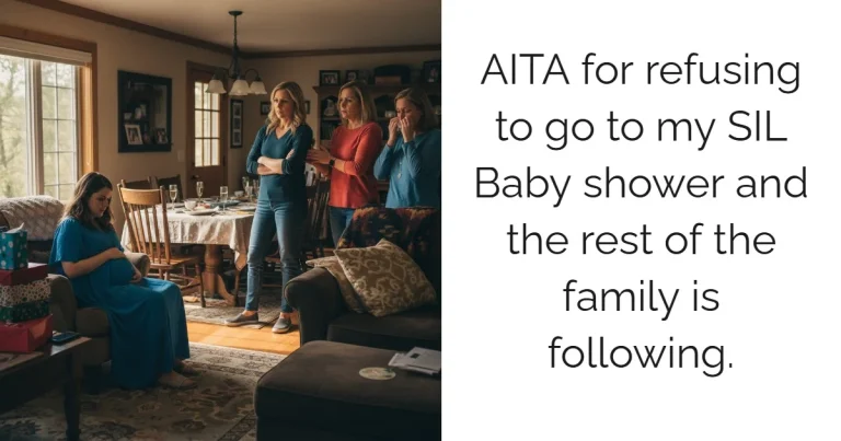 AITA for refusing to go to my SIL  Baby shower and the rest of the family is following.