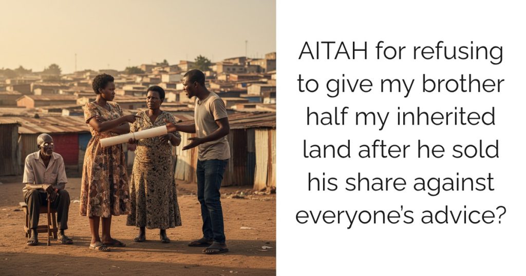 AITAH for refusing to give my brother half my inherited land after he sold his share against everyone’s advice?