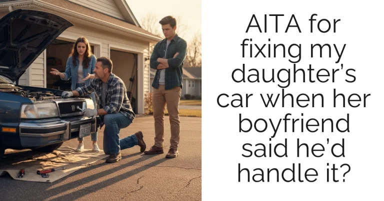 AITA for fixing my daughter’s car when her boyfriend said he’d handle it?