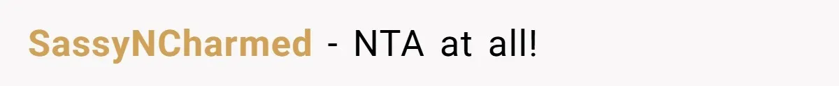 SassyNCharmed − NTA at all!