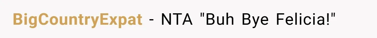 BigCountryExpat − NTA "Buh Bye Felicia!"