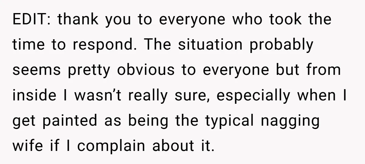EDIT: thank you to everyone who took the time to respond. The situation probably seems pretty obvious to everyone but from inside I wasn’t really sure, especially when I get...