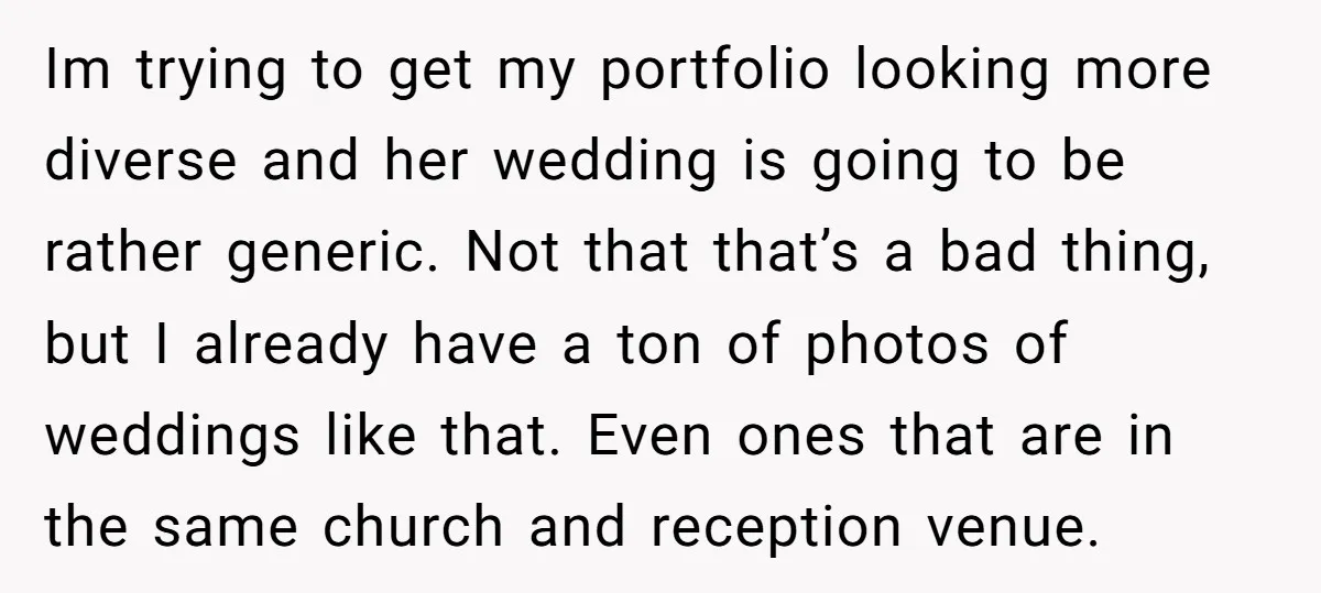 Im trying to get my portfolio looking more diverse and her wedding is going to be rather generic. Not that that’s a bad thing, but I already have a ton...
