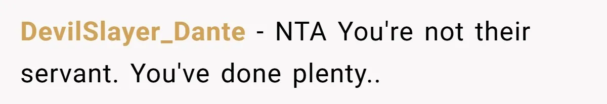 DevilSlayer_Dante − NTA You're not their servant. You've done plenty..