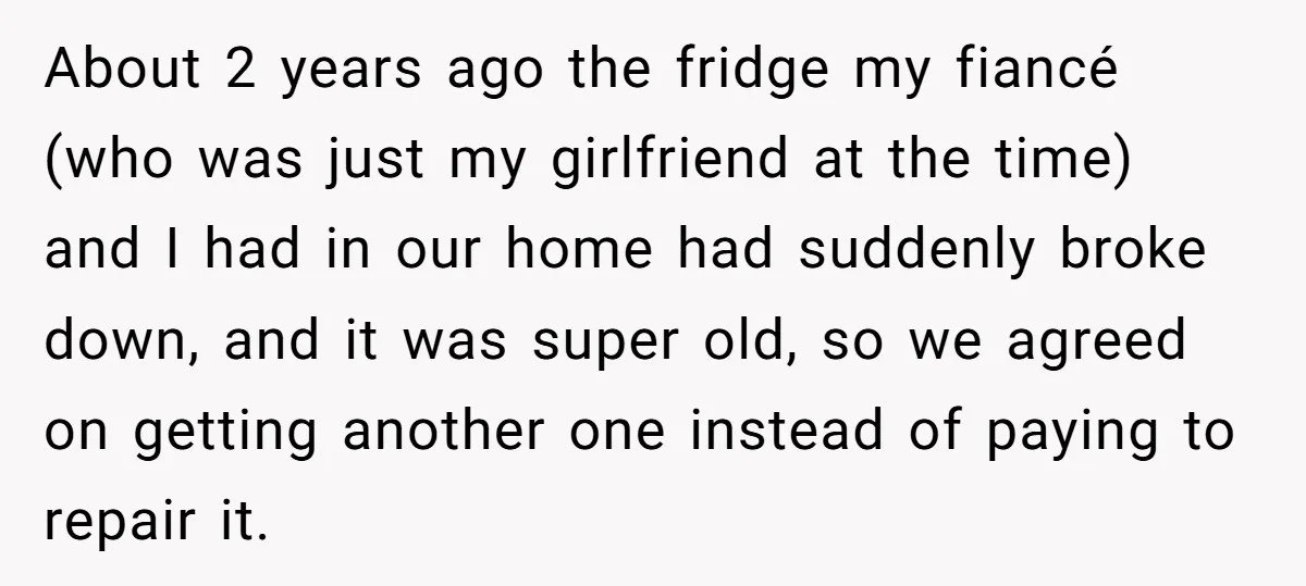 About 2 years ago the fridge my fiancé (who was just my girlfriend at the time) and I had in our home had suddenly broke down, and it was super...