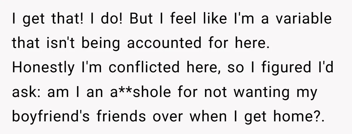 I get that! I do! But I feel like I'm a variable that isn't being accounted for here. Honestly I'm conflicted here, so I figured I'd ask: am I an...