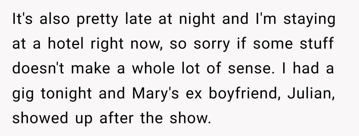 It's also pretty late at night and I'm staying at a hotel right now, so sorry if some stuff doesn't make a whole lot of sense. I had a gig...