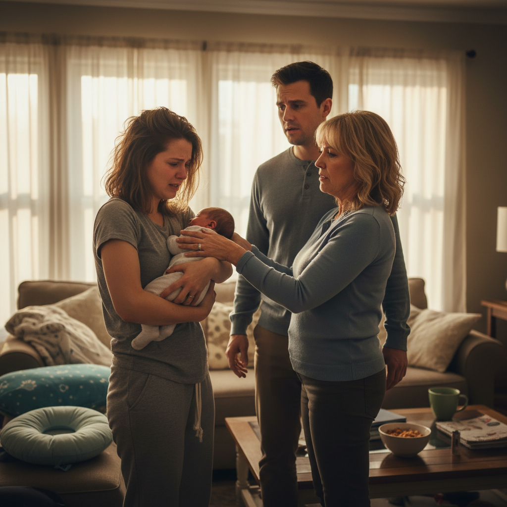 Wife Considers Leaving Her Husband After His Mother Tries to Take Over Her Newborn