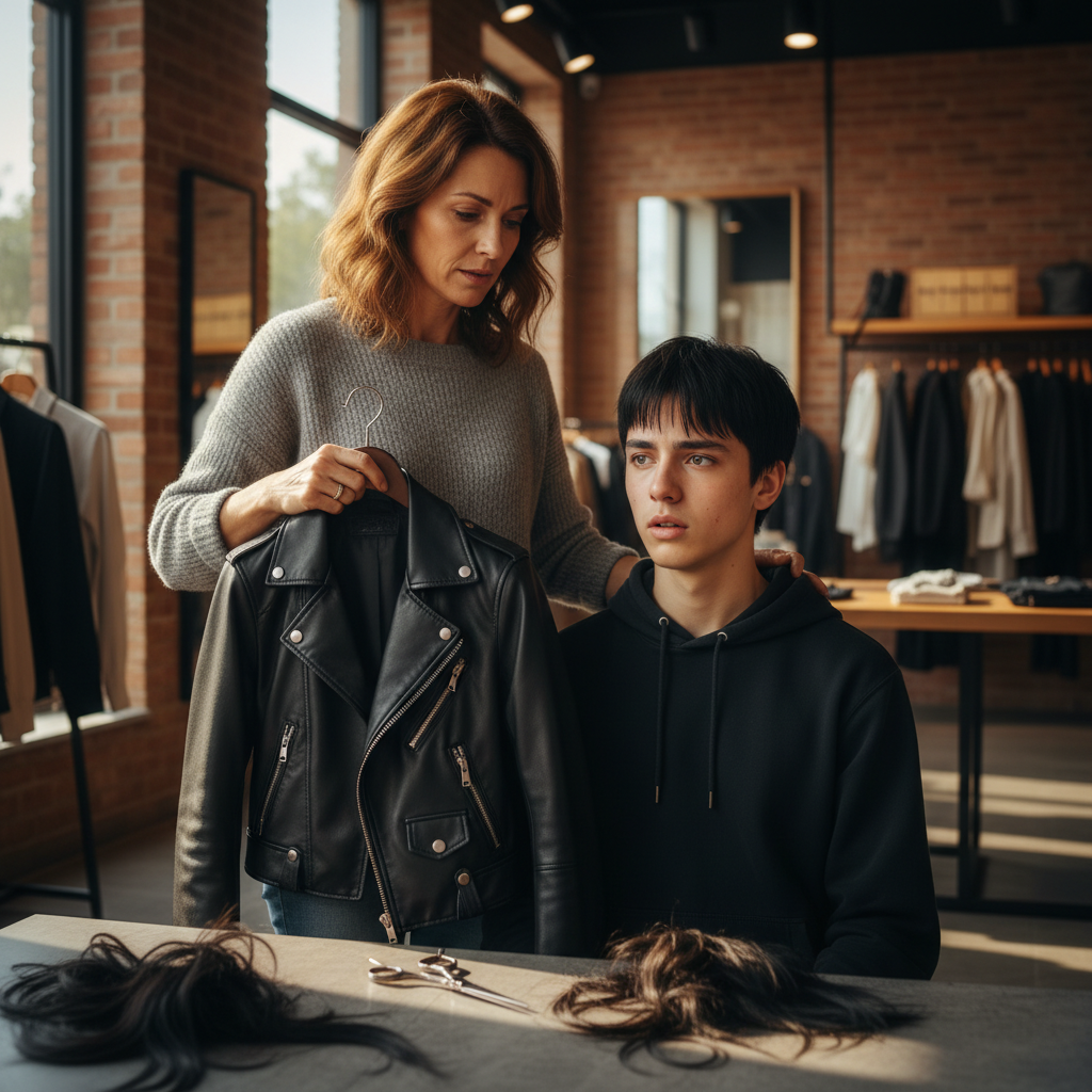 Mother Buys Son a Designer Jacket After Stepdad Forcibly Cuts His Hair, Sparks Outrage