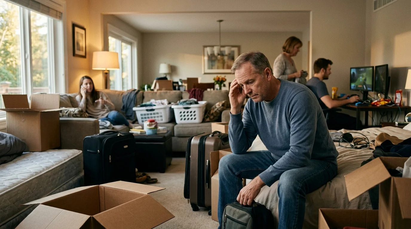 This Grumpy Dad Moved Into a Hotel After His Wife Let Their Adult Kids Move Back in for $100 a Month