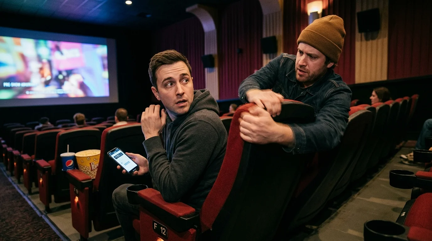 Man Gets Bullied Out of His Reserved Movie Seat After a Stranger Violently Shakes His Chair