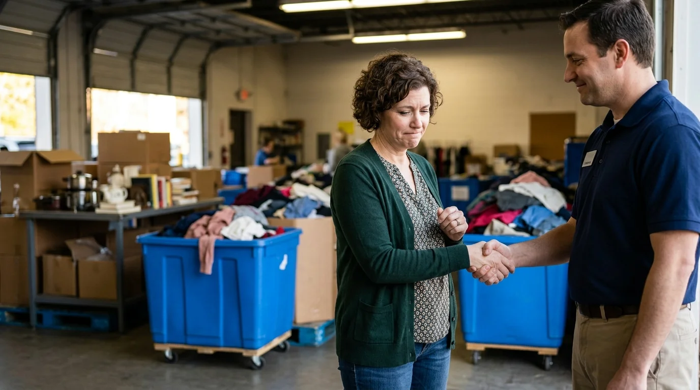 Job Seeker Discovers What Goes on Behind the Bins and Immediately Turns Down the Offer