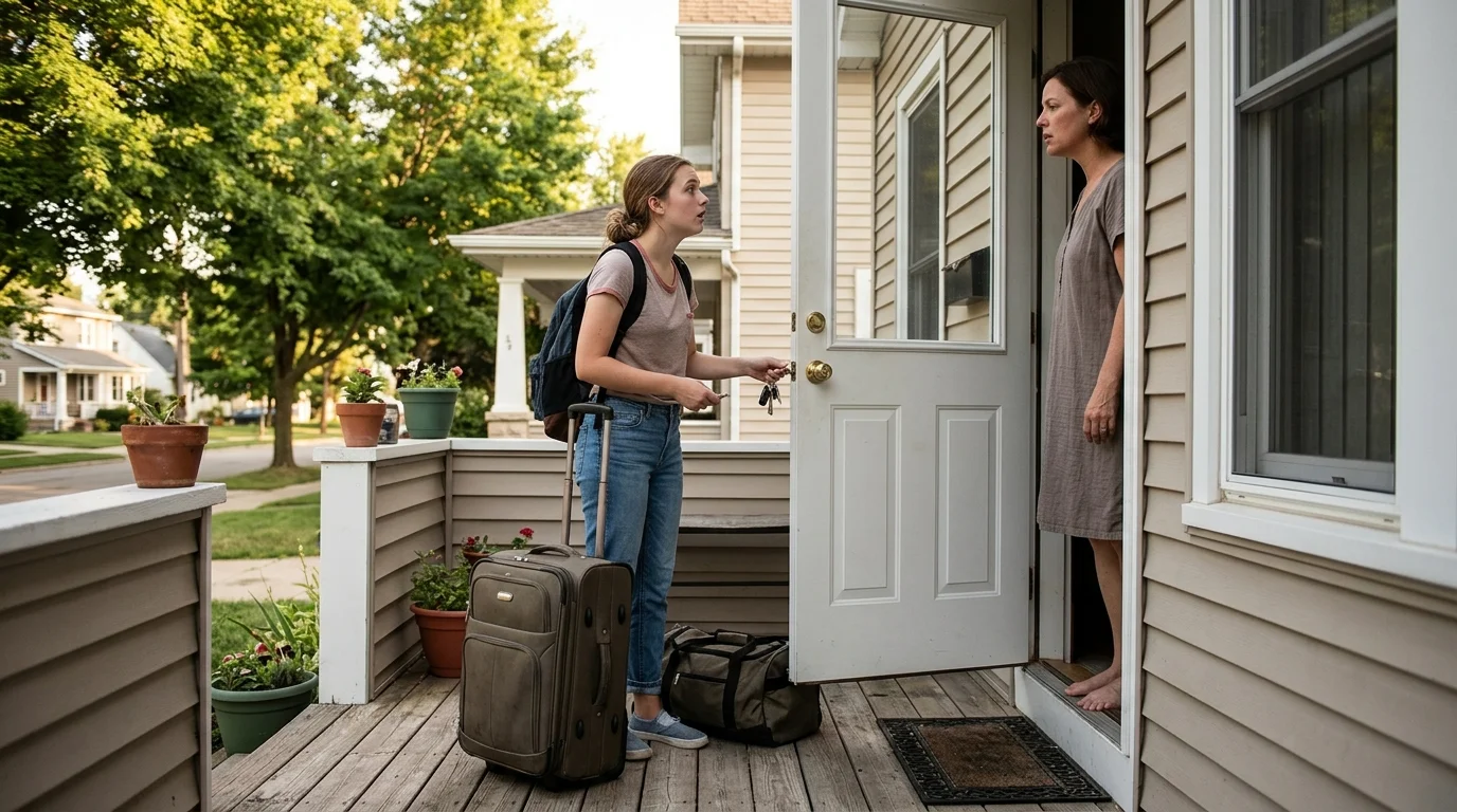 This College Student Cut Off Her Mom's Bills After She Gave Away Her Room, Now the Family is Divided